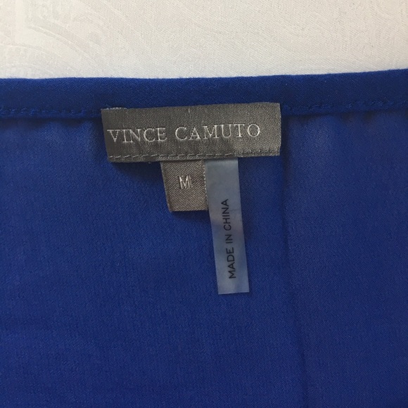 Vince Camuto Sleeveless Blouse Blue/ Med - Picture 7 of 11